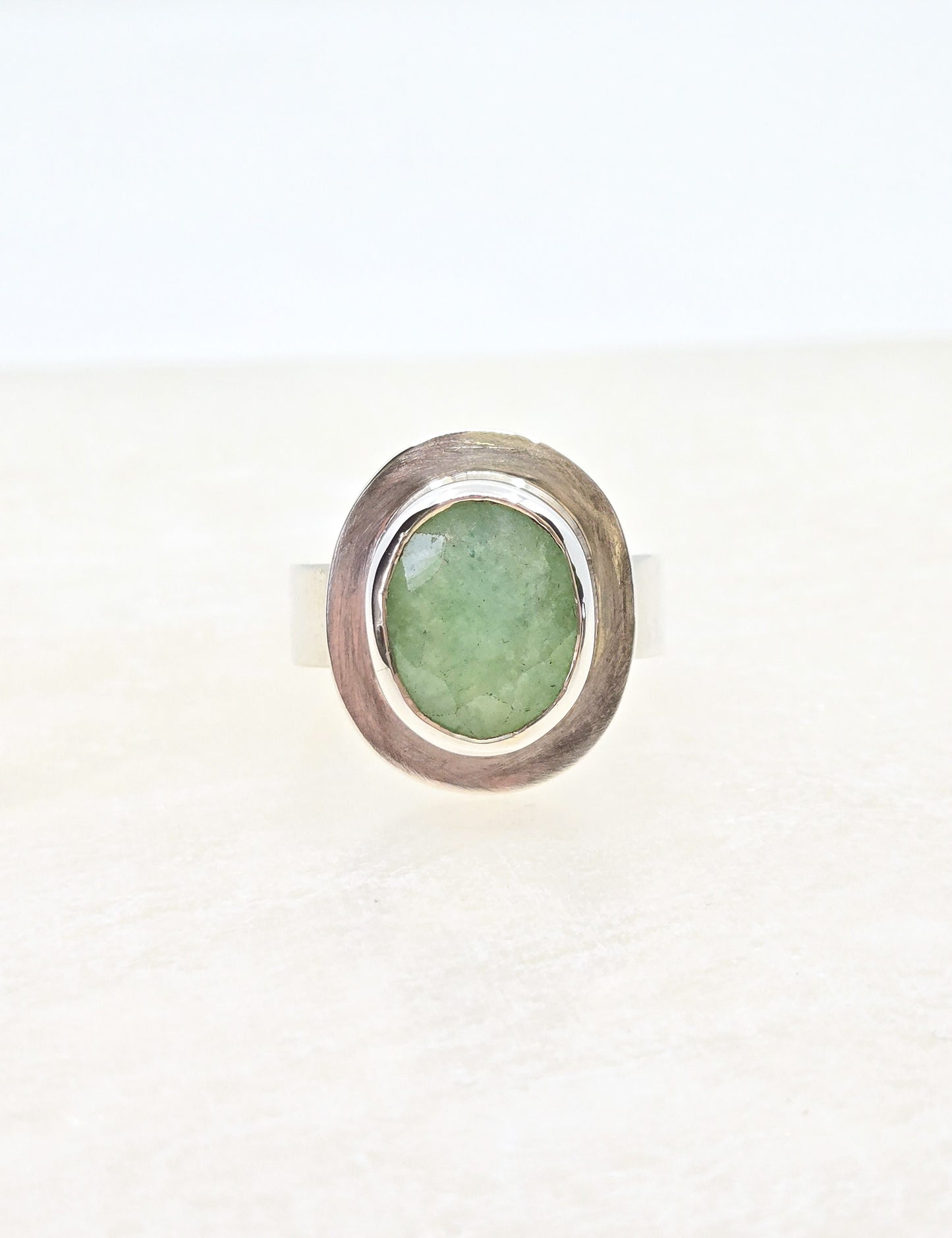 Emerald Bezel Ring