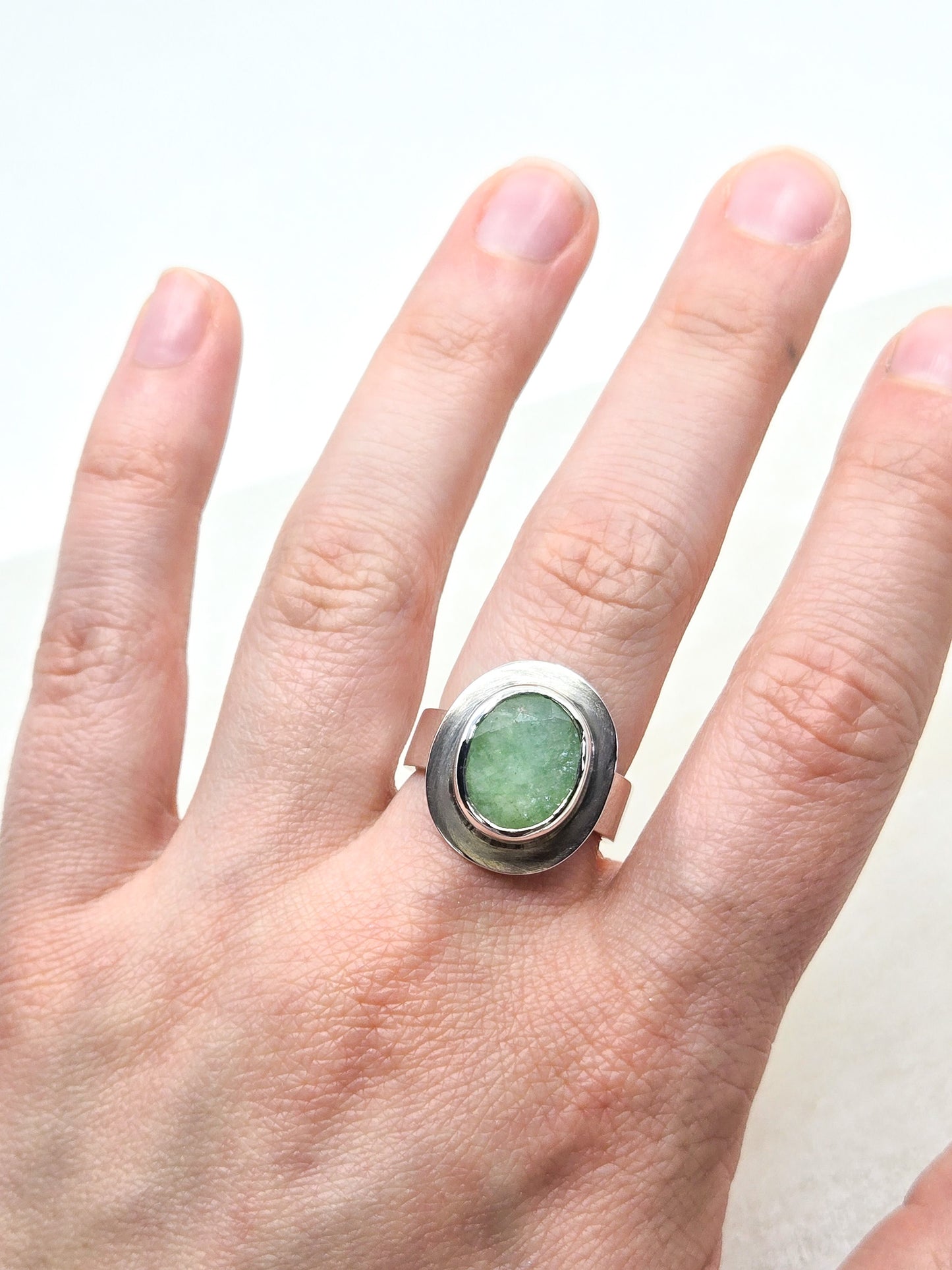 Emerald Bezel Ring