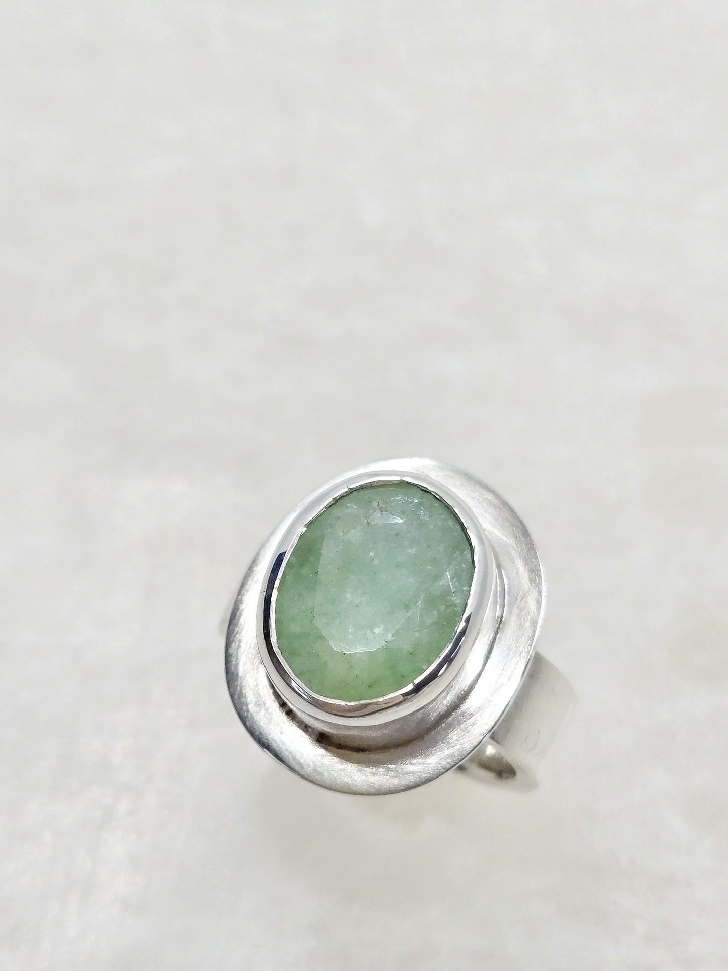 Emerald Bezel Ring