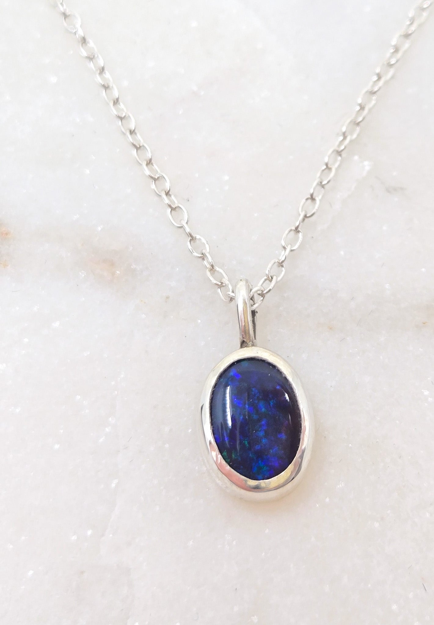 Black Opal Pendant