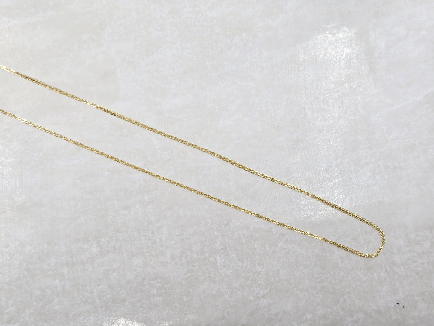 Yellow Gold Square Wheat Chain