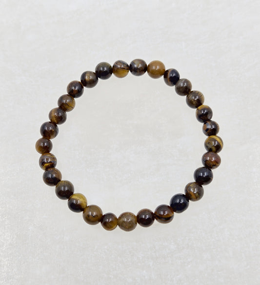 Tigers Eye Beaded Stretch Bracelet