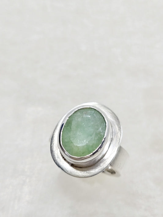 Emerald Bezel Ring