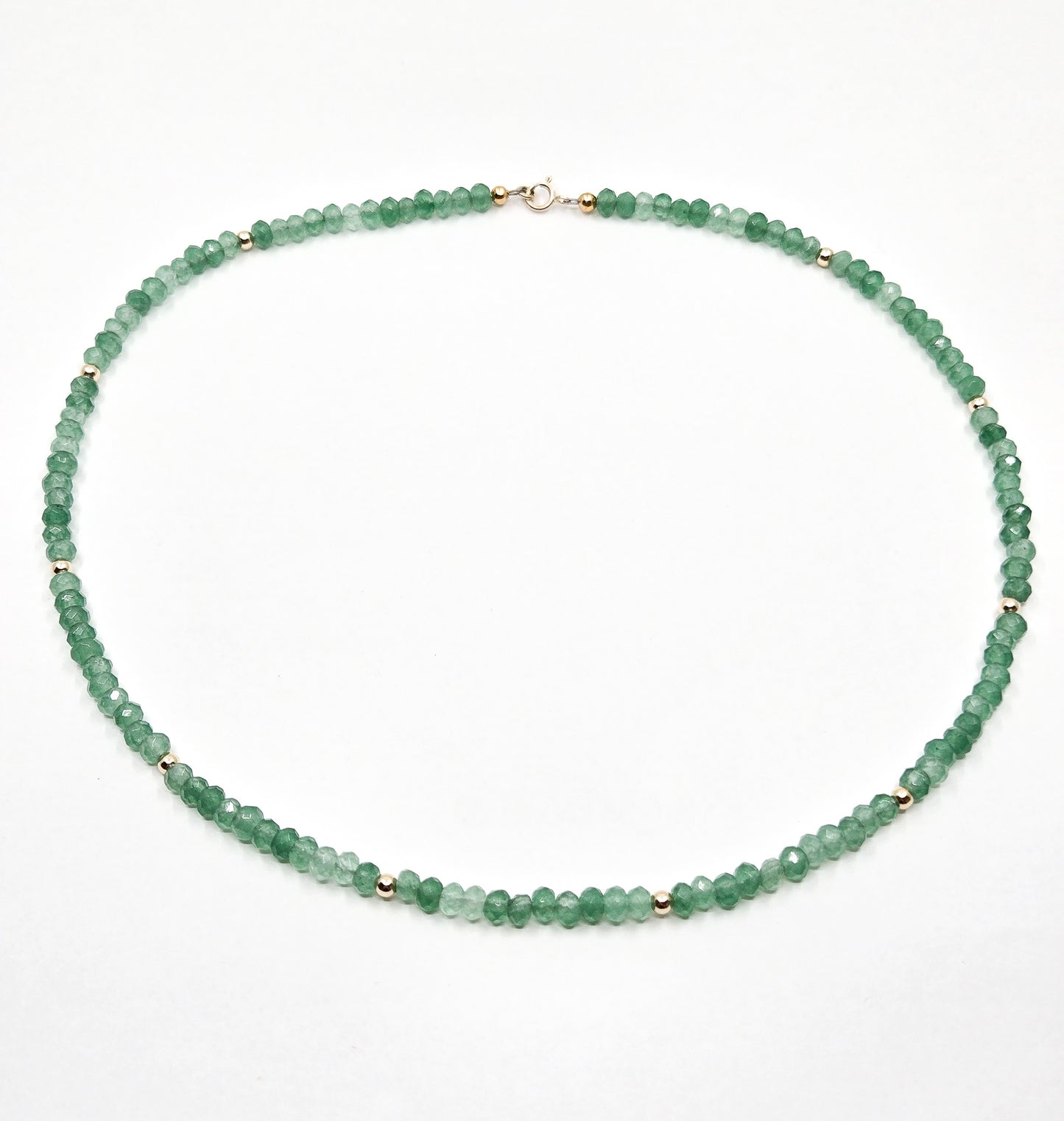 Green Dyed Jade Necklace