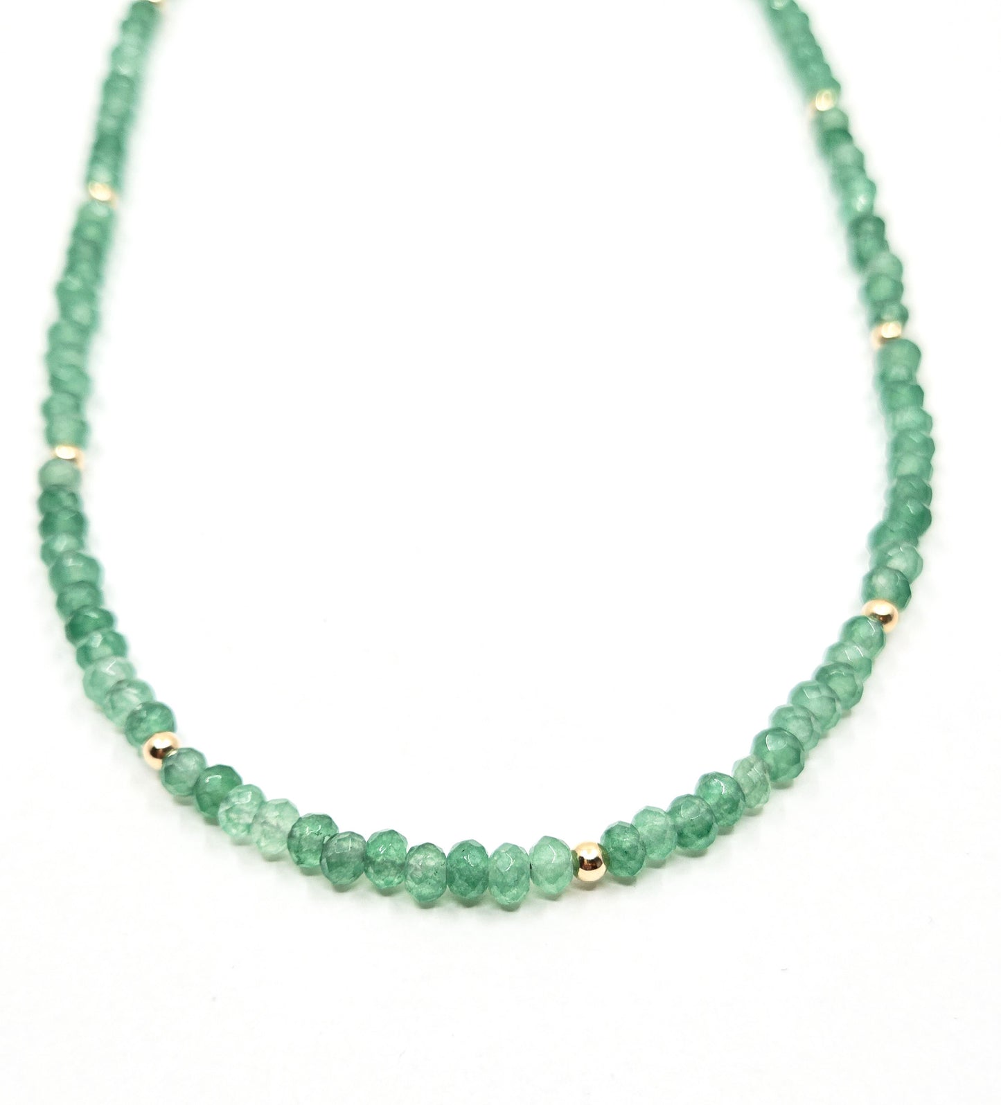 Green Dyed Jade Necklace