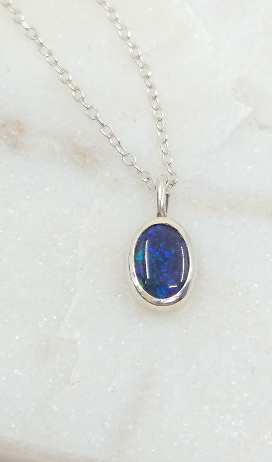 Black Opal Pendant