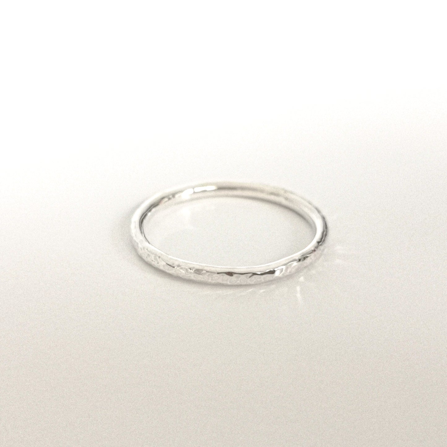 Thin Hammered Stacking Band