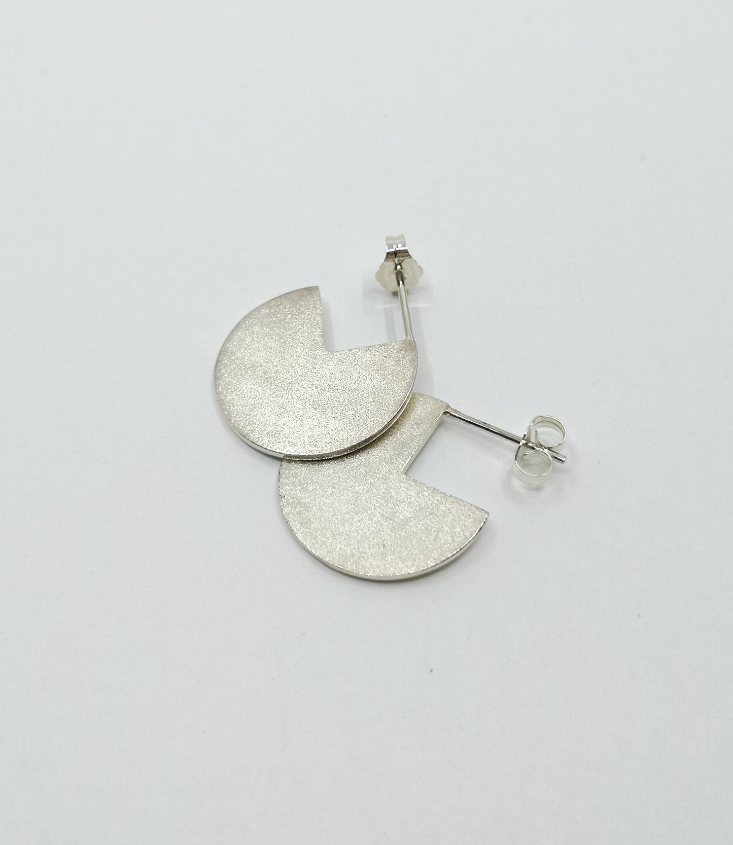 Disc Stud Earrings