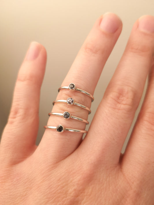 The Petit Grey Spinel Ring