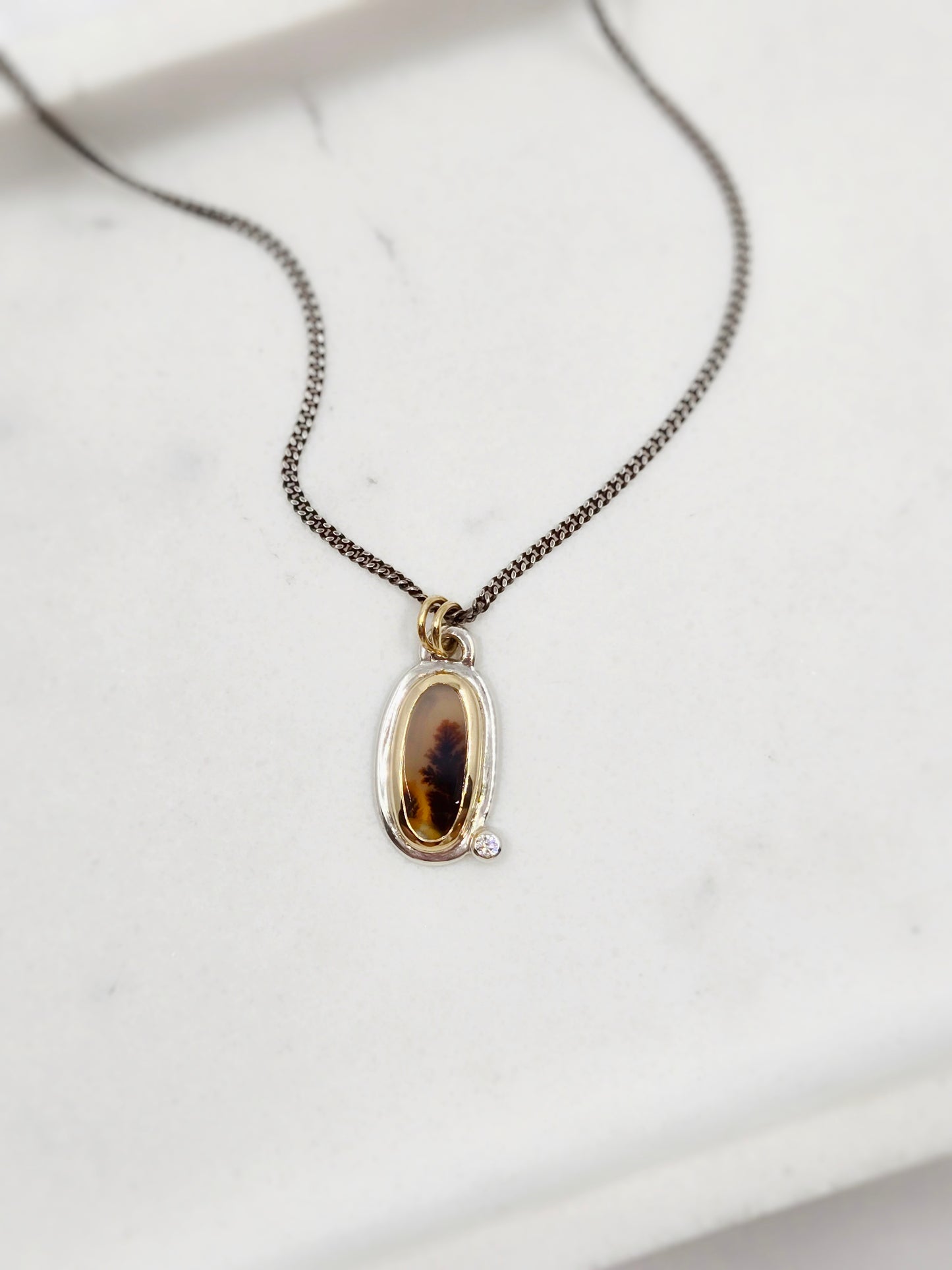 Dendritic Agate pendant