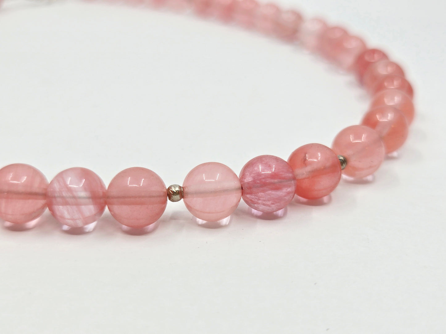 Cherry Quartz Beaded necklace